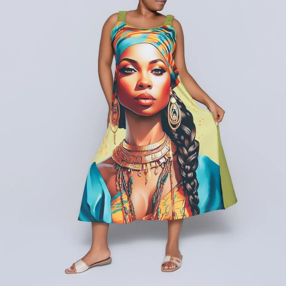 Sleeveless Face Print Plus Size Tunic sold by Fashion World product image thumbnail 4