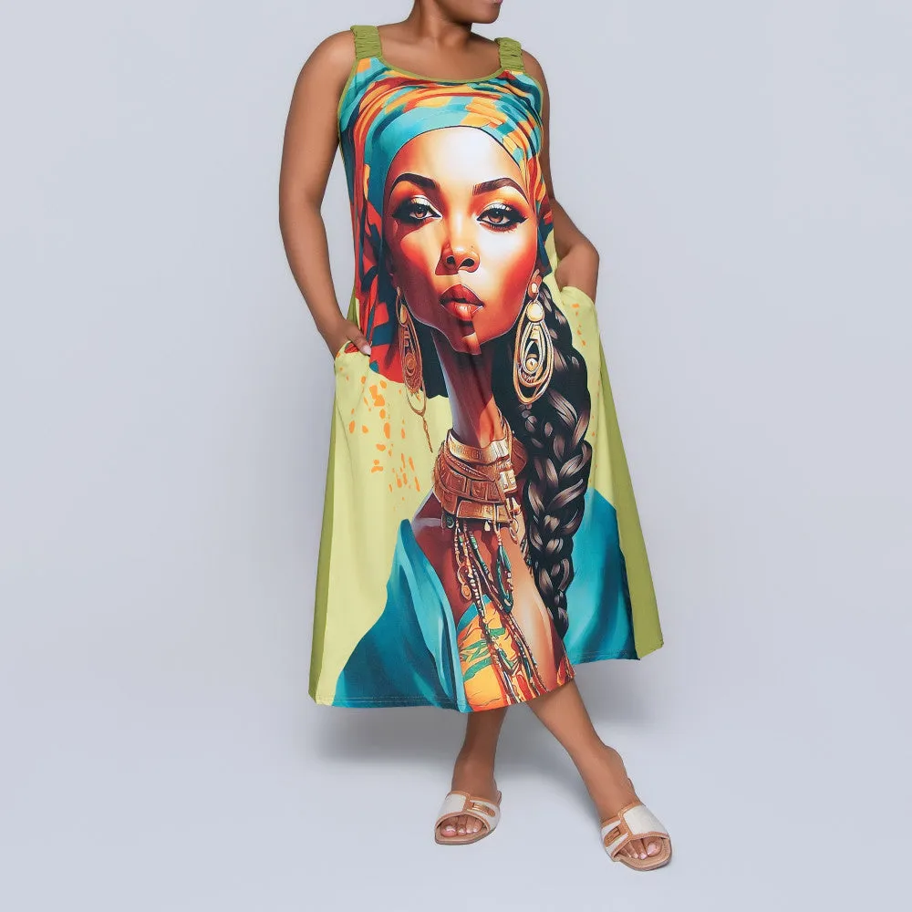 Sleeveless Face Print Plus Size Tunic sold by Fashion World product image thumbnail 5