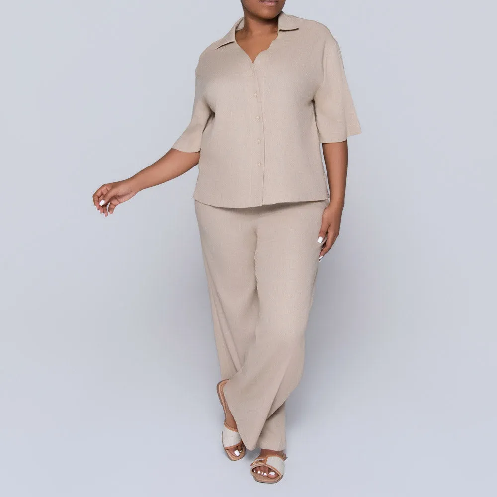 Stone Rayon Pants sold by Fashion World