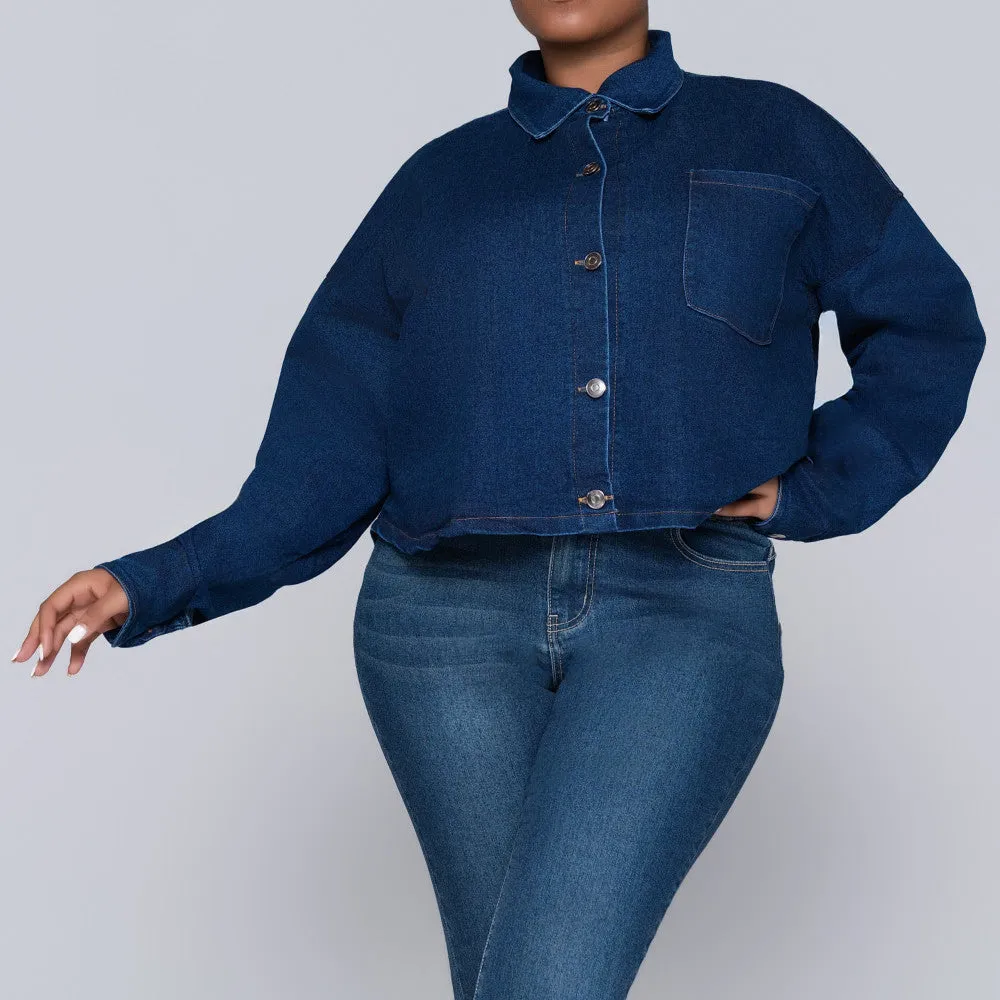 Long Sleeve Denim Pocket Edit Top sold by Fashion World product image thumbnail 5