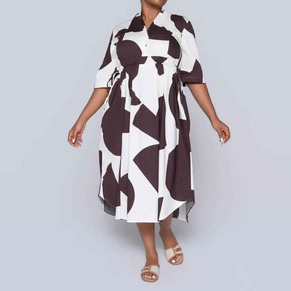 Tie-Belt Printed Poplin Tunic sold by Fashion World product image thumbnail 5