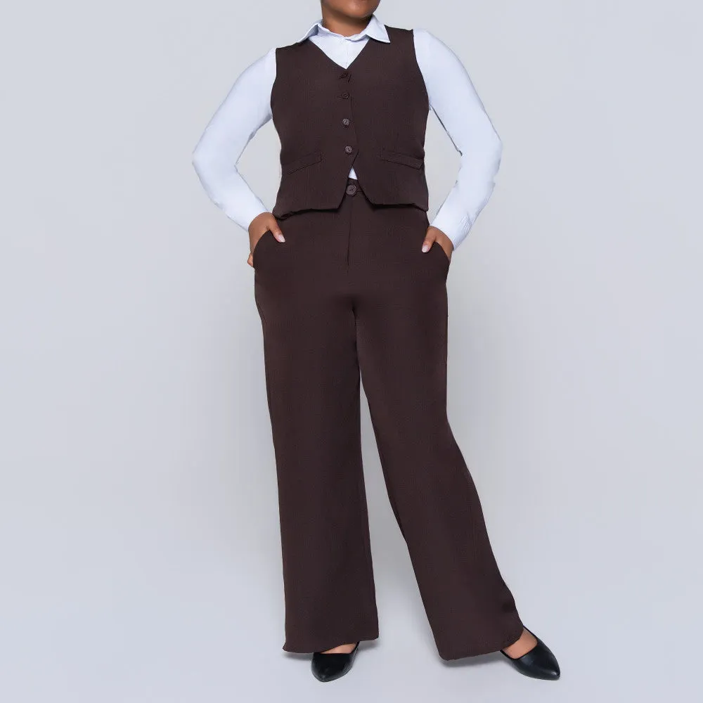 Choc Sleeveless Waistcoat sold by Fashion World product image thumbnail 3