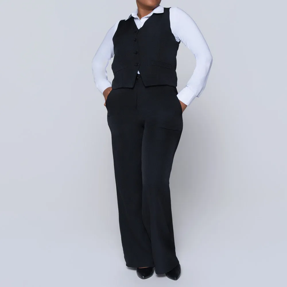 Black Sleeveless Waistcoat sold by Fashion World product image thumbnail 2