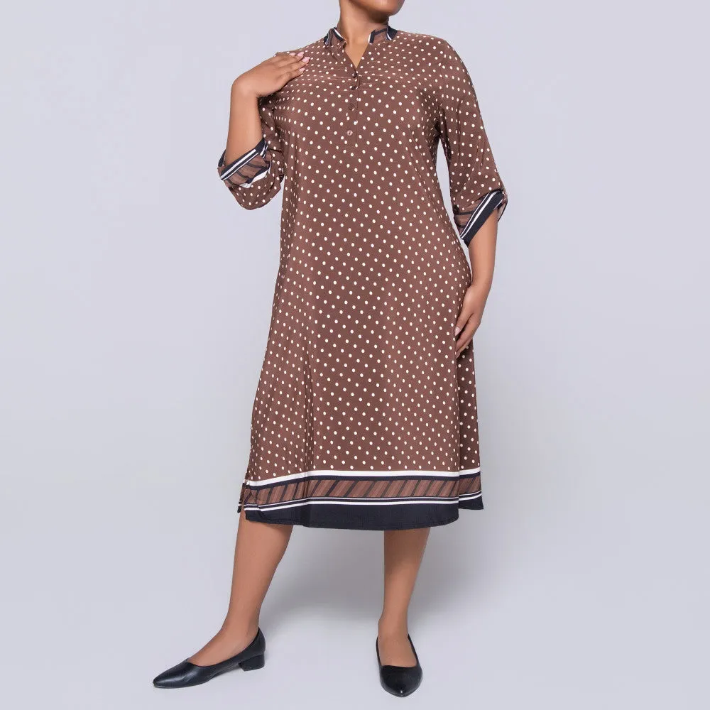 Plus Size Border Print Tunic sold by Fashion World product image thumbnail 5