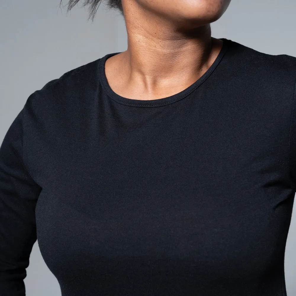 Black 3/4 Sleeve Trapeze Dress sold by Fashion World product image thumbnail 3