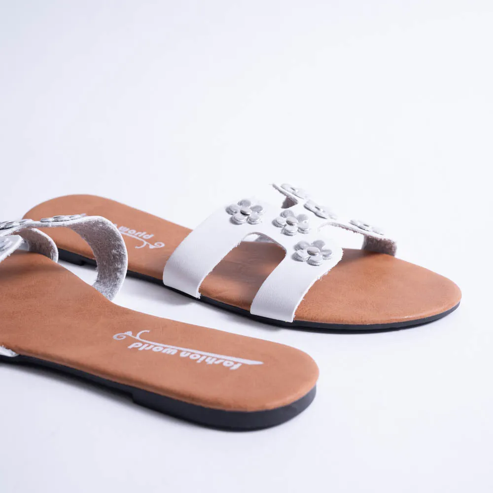 White Flower Detail Sandals sold by Fashion World product image thumbnail 3