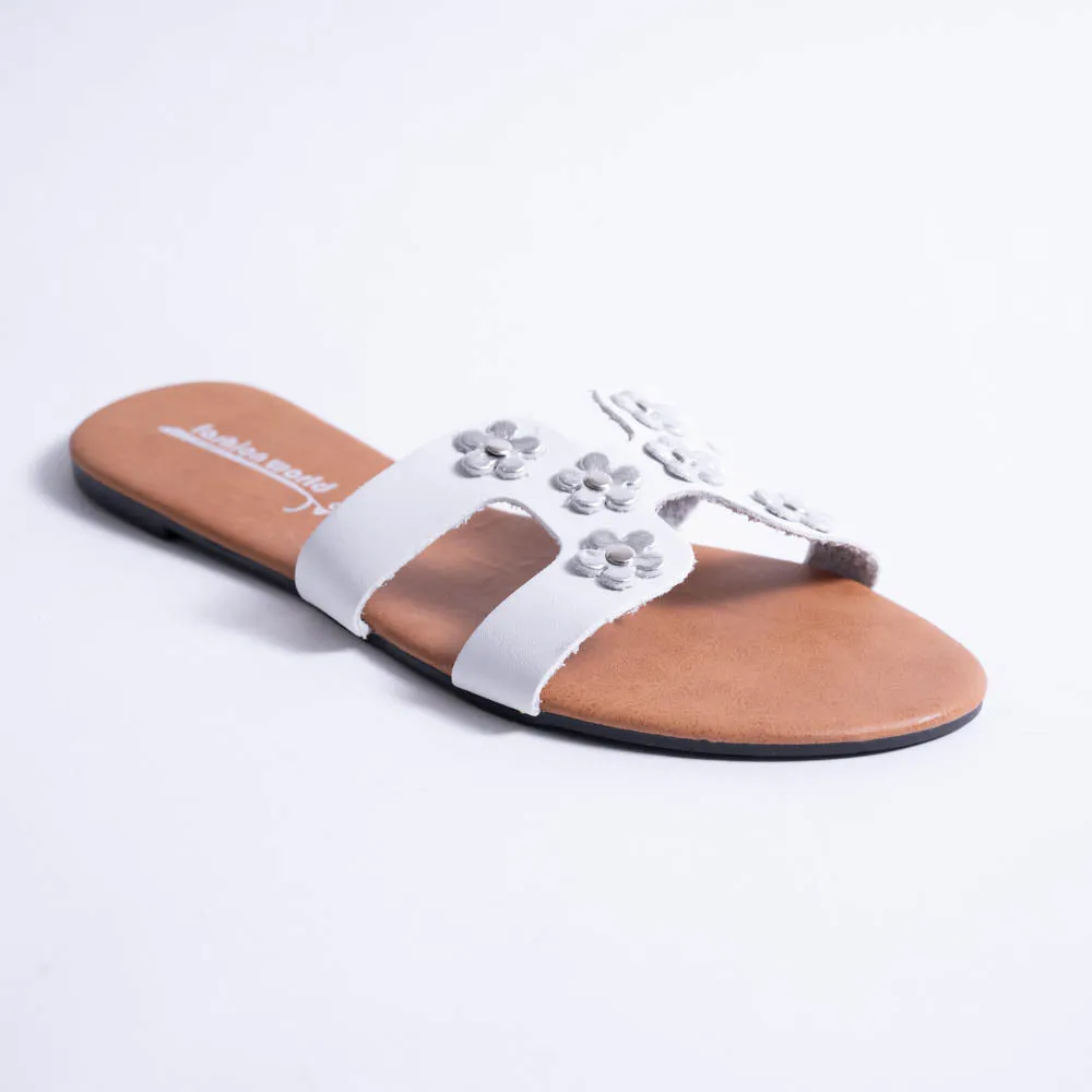 White Flower Detail Sandals sold by Fashion World product image thumbnail 2
