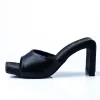 Black Peeptoe Heels sold by Fashion World