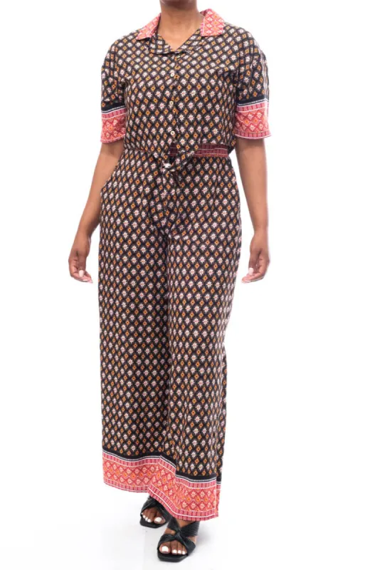 Border Print Pants And Top Set sold by Fashion World