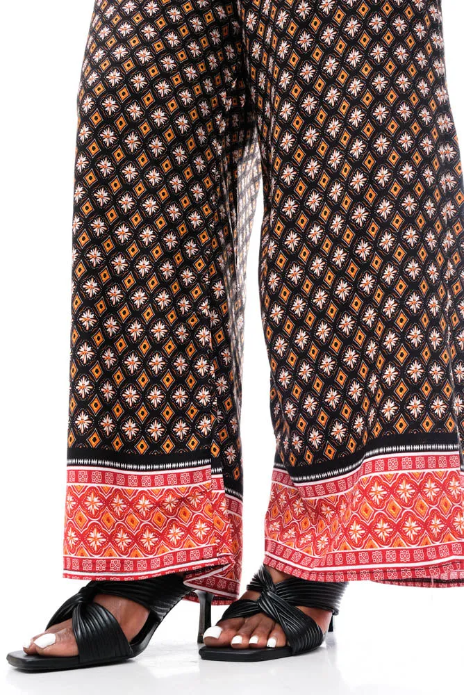 Border Print Pants And Top Set sold by Fashion World product image thumbnail 5