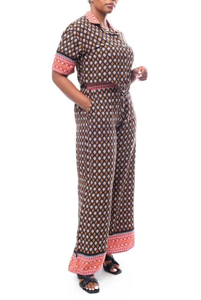 Border Print Pants And Top Set sold by Fashion World product image thumbnail 4