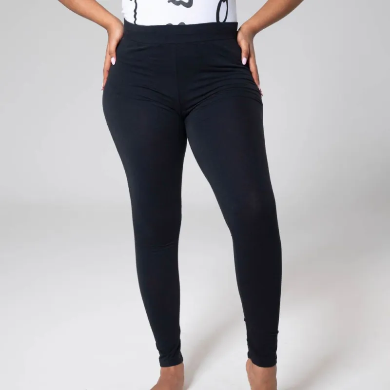 Cotton Black Leggings sold by Fashion World
