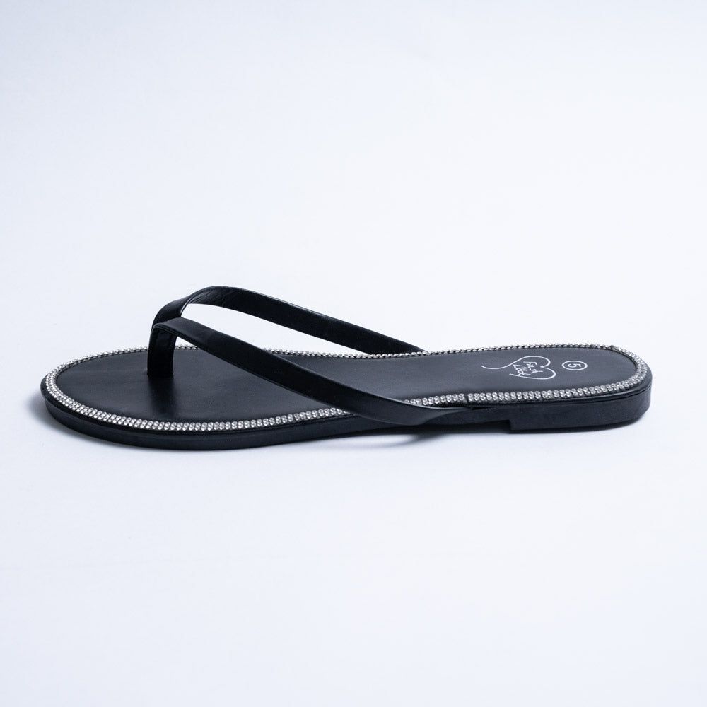 Ladies Black Diamante Sandals sold by Fashion World product image thumbnail 3
