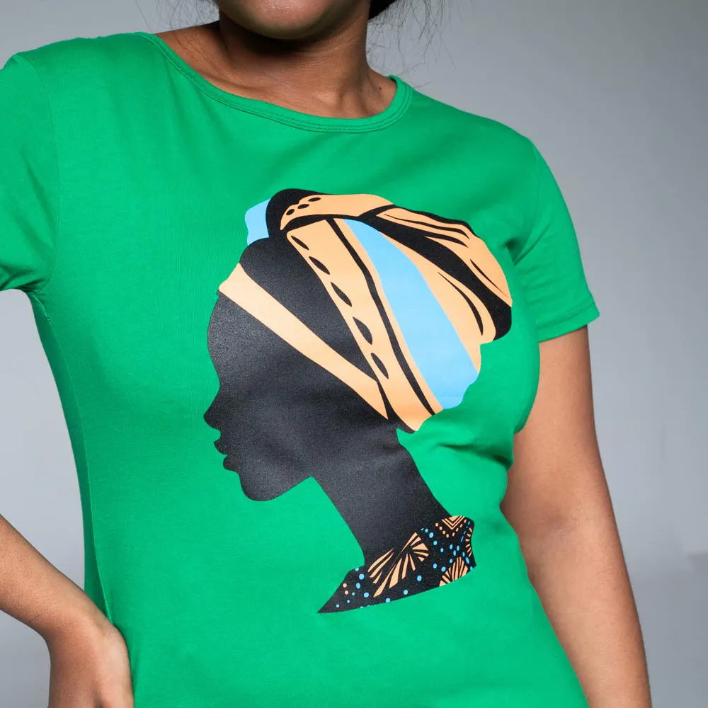 Green Face Print Tee sold by Fashion World product image thumbnail 3