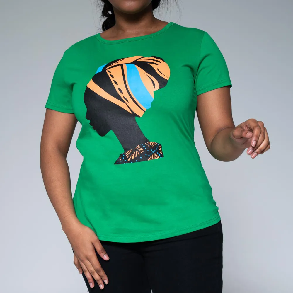 Green Face Print Tee sold by Fashion World product image thumbnail 4