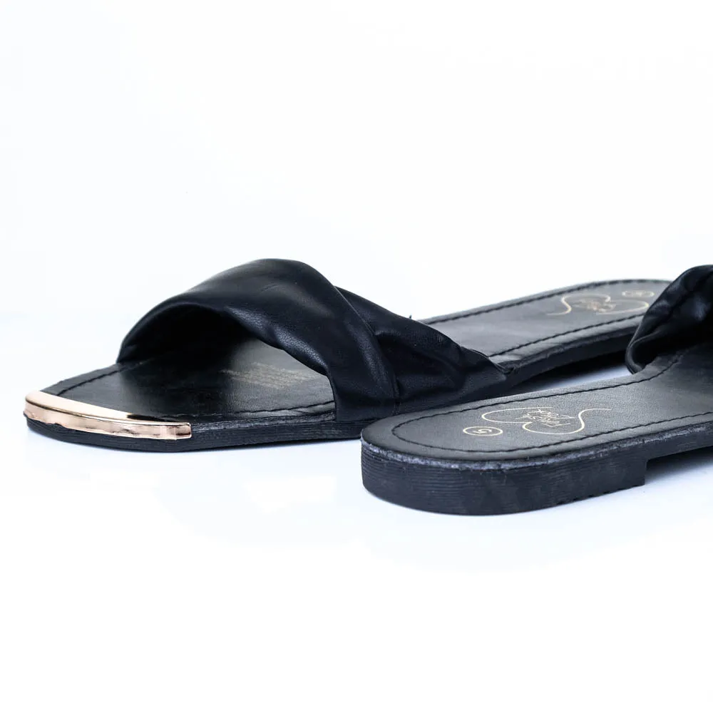 Black Toe Trim Sandals sold by Fashion World product image thumbnail 3