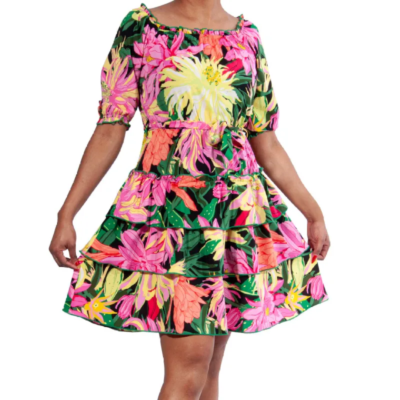 Floral Print Tiered Super Soft Dress sold by Fashion World