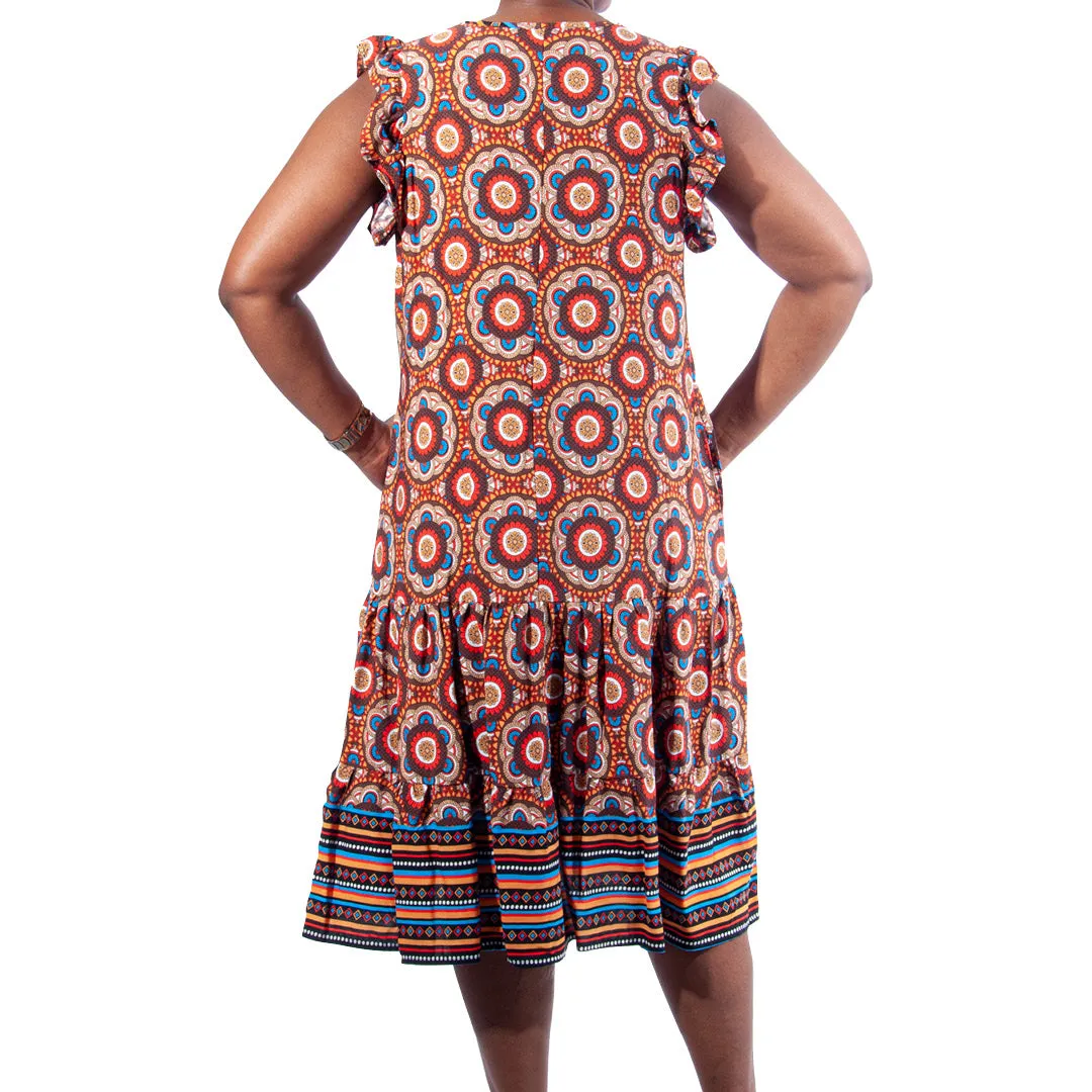 Plus Size Short Sleeve Printed Tunic sold by Fashion World product image thumbnail 3