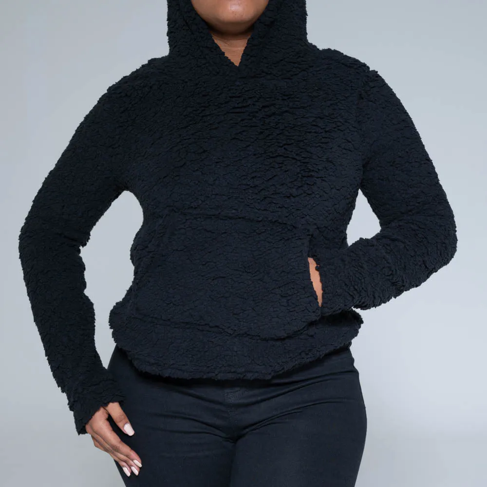 Black Fleece Hoodie Jacket sold by Fashion World