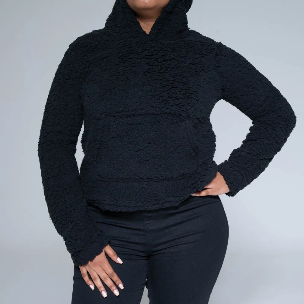 Black Fleece Hoodie Jacket sold by Fashion World product image thumbnail 2