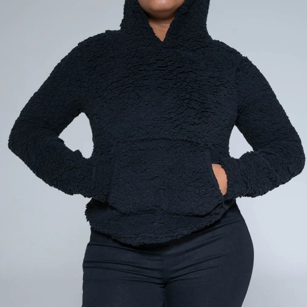 Black Fleece Hoodie Jacket sold by Fashion World product image thumbnail 3