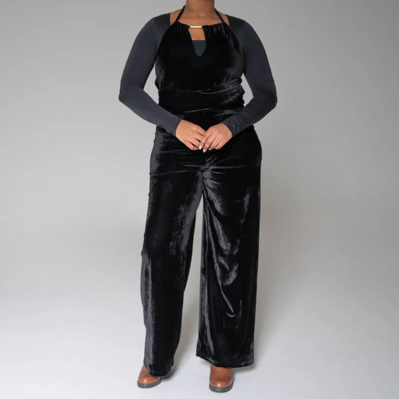 Sleeveless Velour Jumpsuit sold by Fashion World