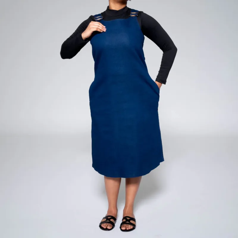 Plus Size Denim Pinafore sold by Fashion World