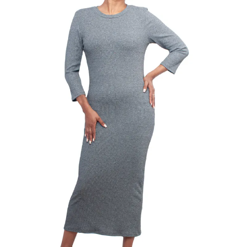 Grey Ribbed Dress sold by Fashion World