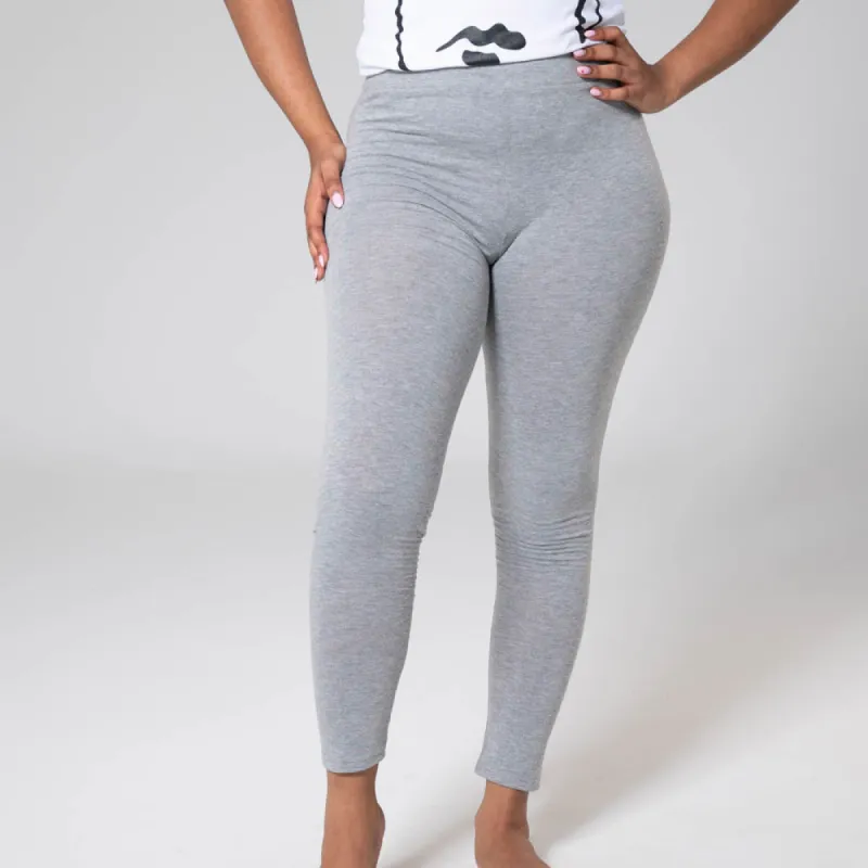 Cotton Grey Leggings sold by Fashion World