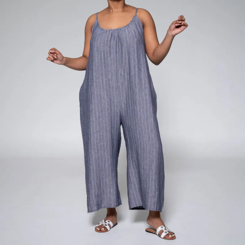 Blue Airflow Jumpsuit sold by Fashion World