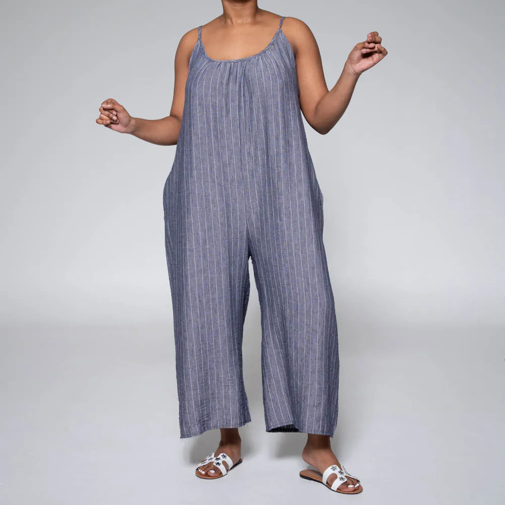 Blue Airflow Jumpsuit sold by Fashion World