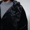 Long Sleeve Black Fur Crop Jacket sold by Fashion World