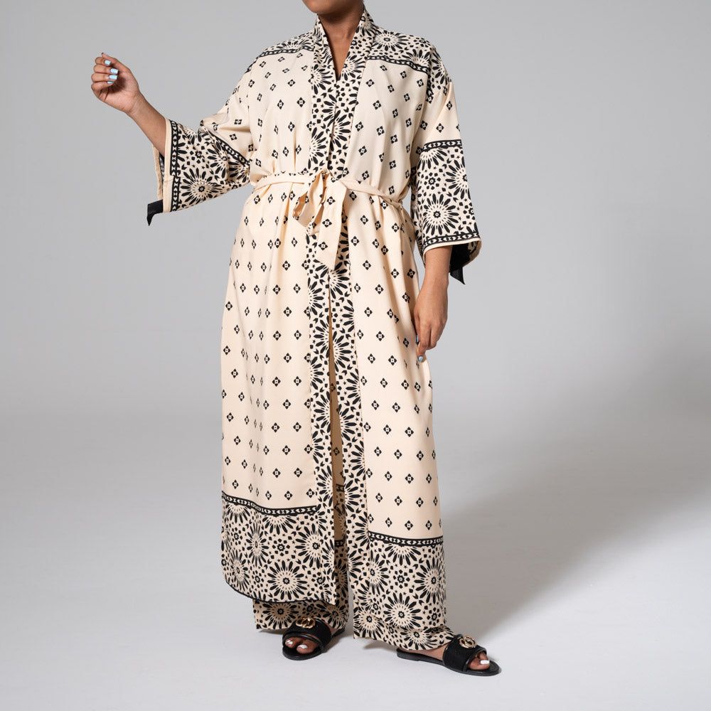 Border Print Soft Poly Pants sold by Fashion World product image thumbnail 5