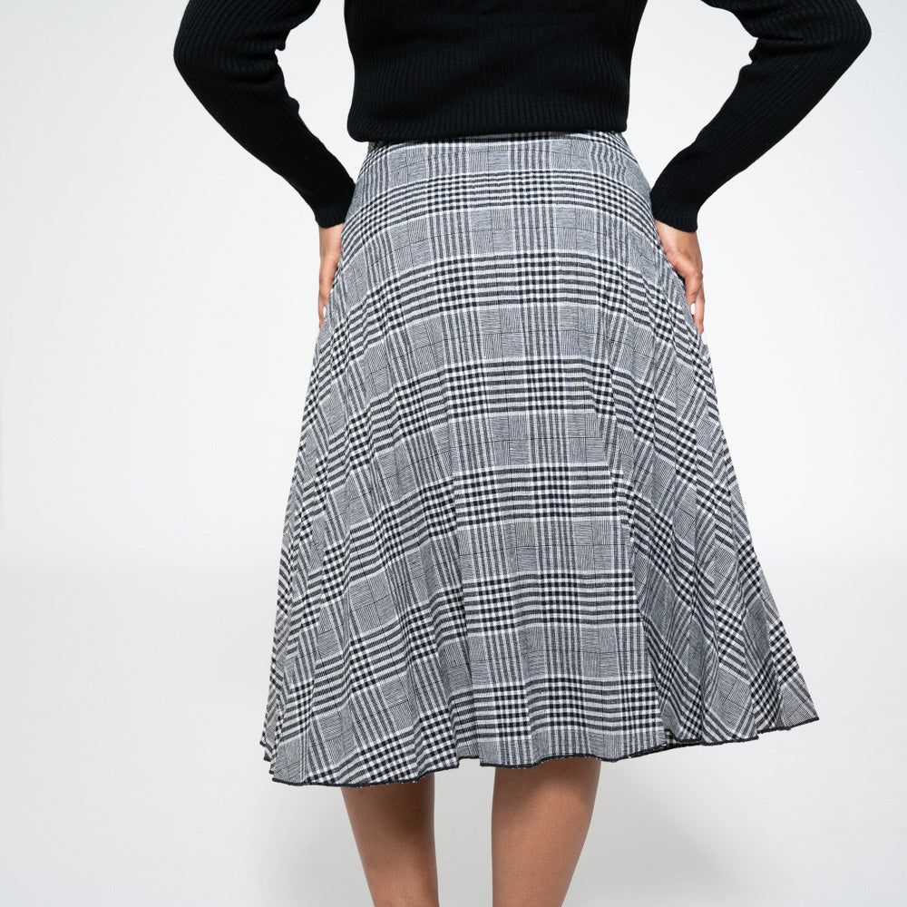 Check Print Pleated Skirt sold by Fashion World product image thumbnail 5
