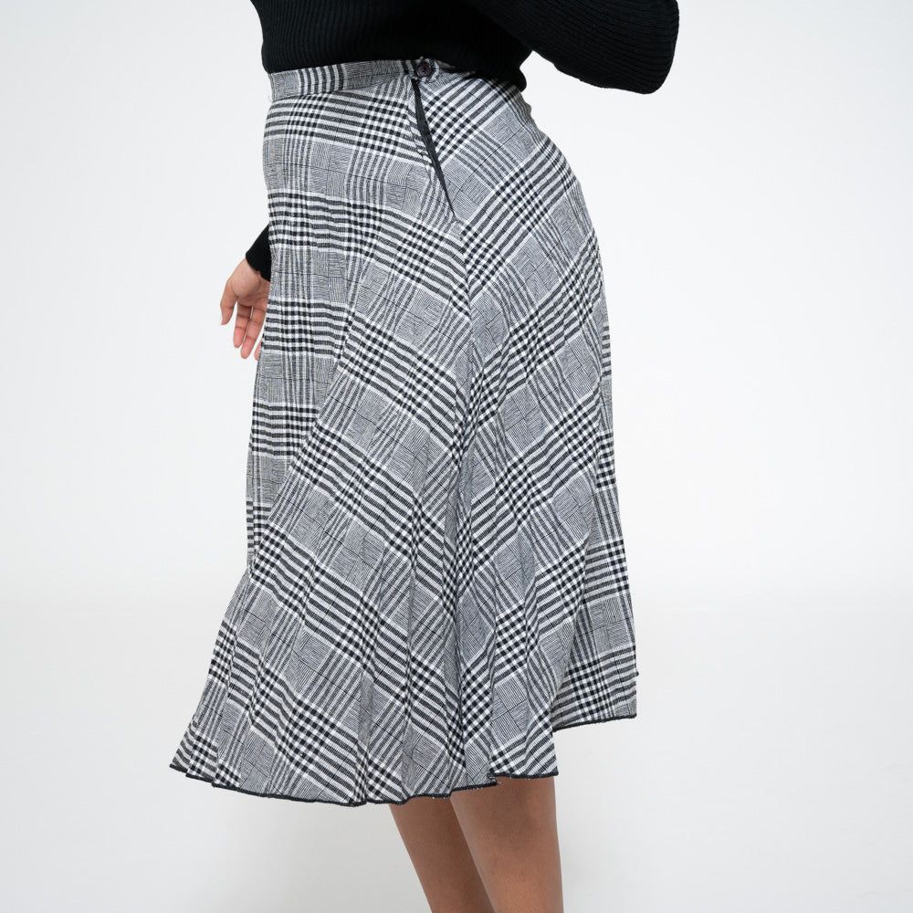 Check Print Pleated Skirt sold by Fashion World product image thumbnail 2