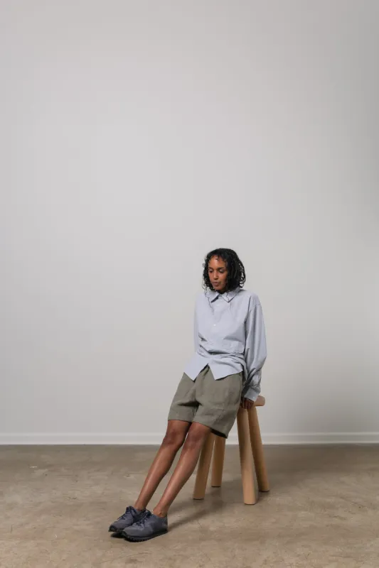 office shirt - light aqua (red turnip dyed) — William Frederick made by William Fredrick