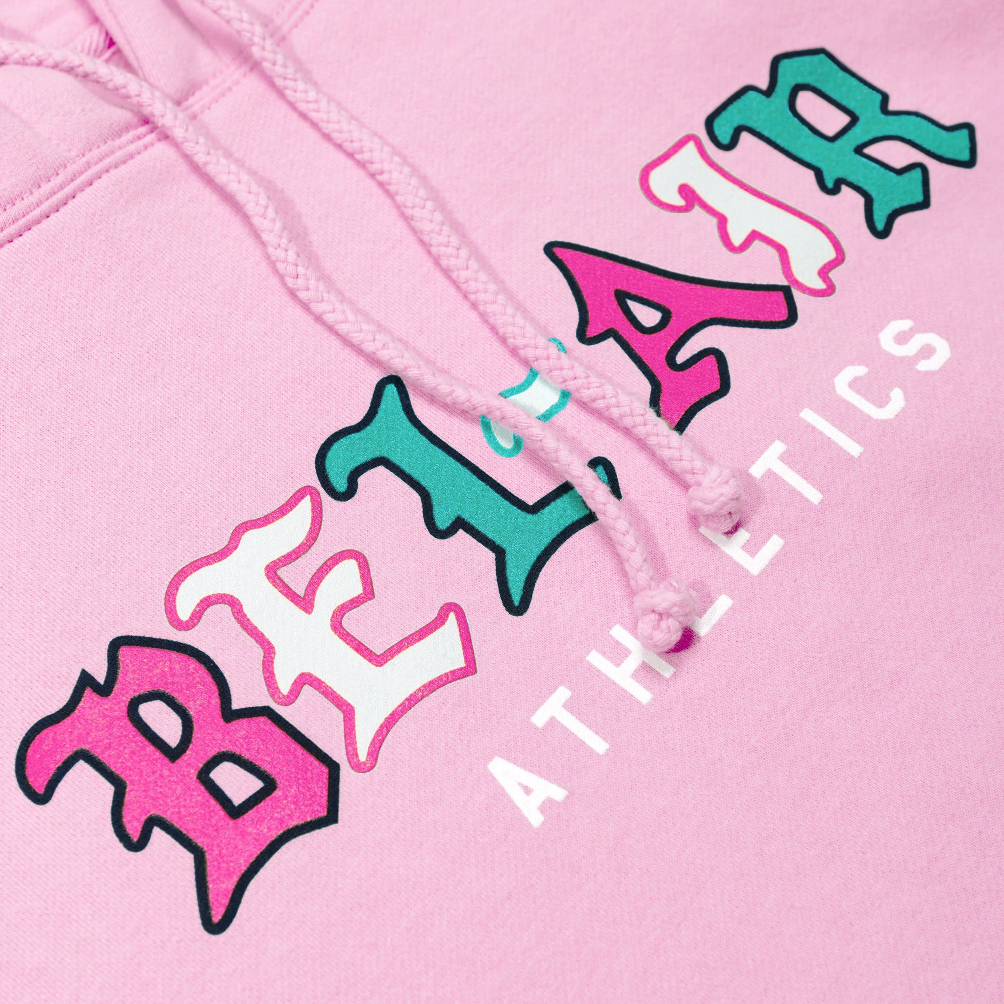Gothic Mark Hooded Sweatshirt, Pink sold by Bel Air Athletics product image thumbnail 2