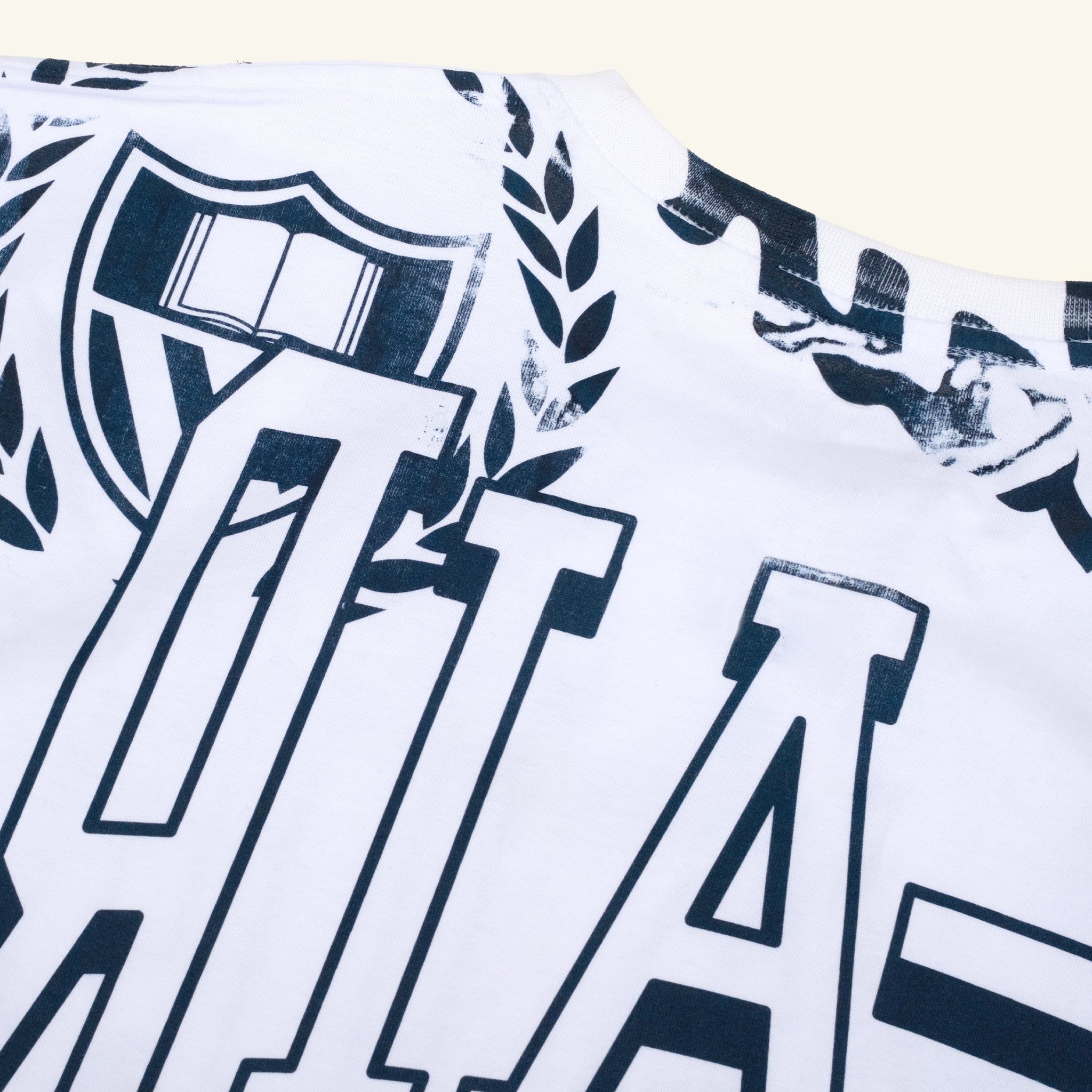 ALL-OVER O.T.T. LOGO TEE, WHITE sold by Bel Air Athletics product image thumbnail 4