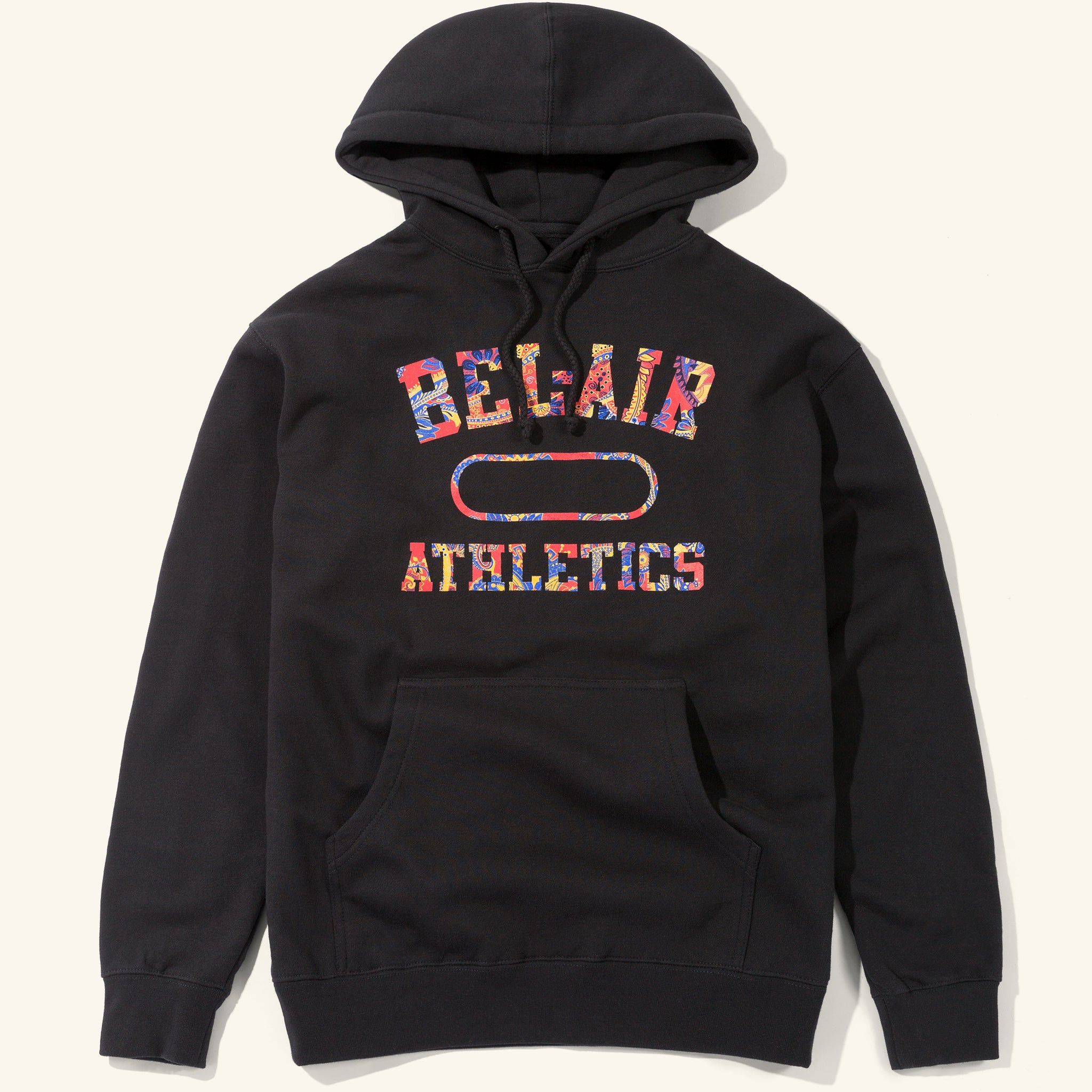 Gym Logo Hoodie, Black / Paisley sold by Bel Air Athletics