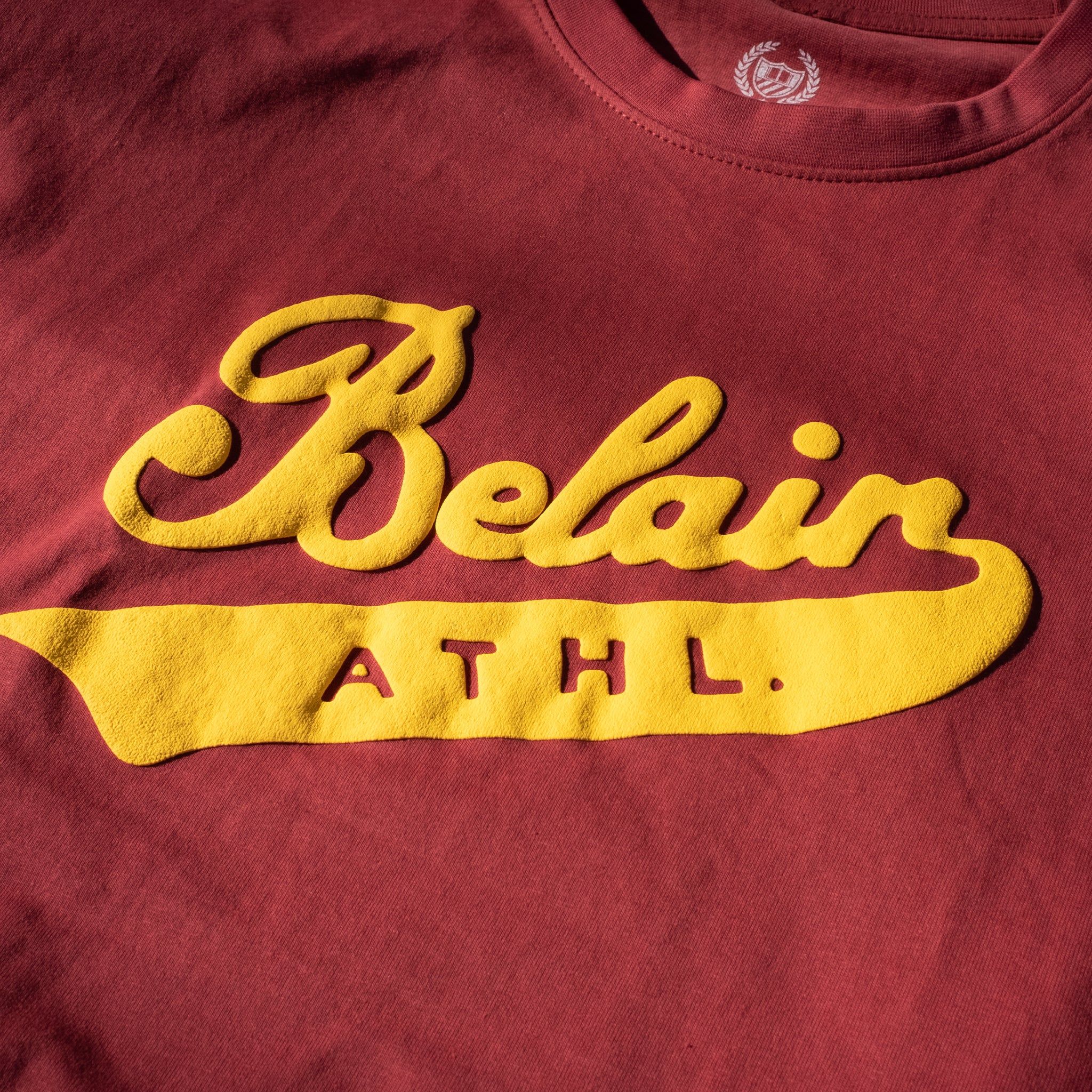 VINTAGE SCRIPT TEE, CRIMSON sold by Bel Air Athletics product image thumbnail 2