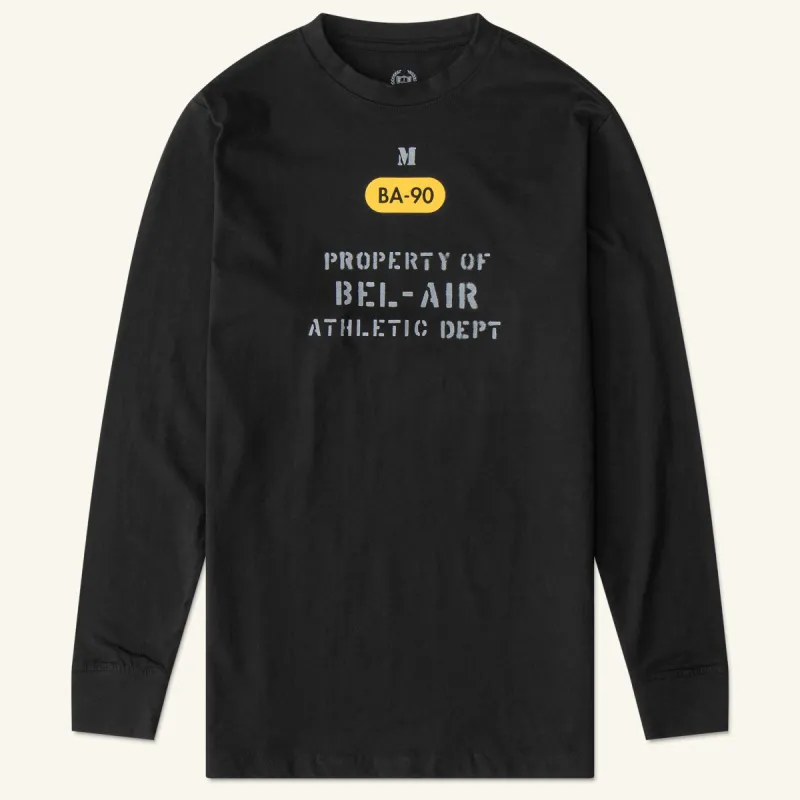 STENCIL LONG-SLEEVE, BLACK sold by Bel Air Athletics