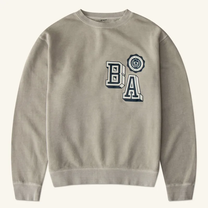 COLLEGIATE BLOCK CREW, FOG sold by Bel Air Athletics