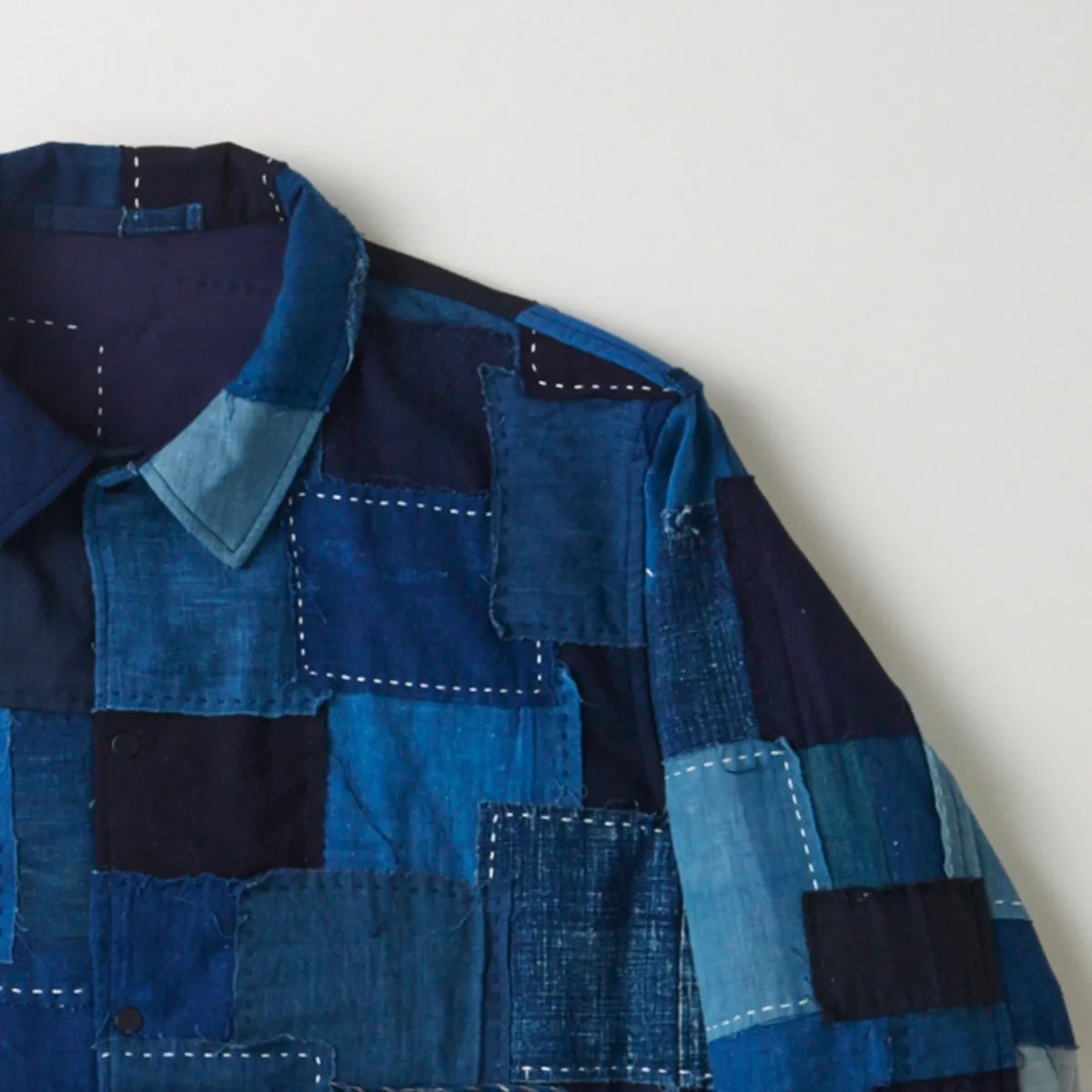 Vintage Boro Patchwork Coaches Jacket sold by Kuon product image thumbnail 3