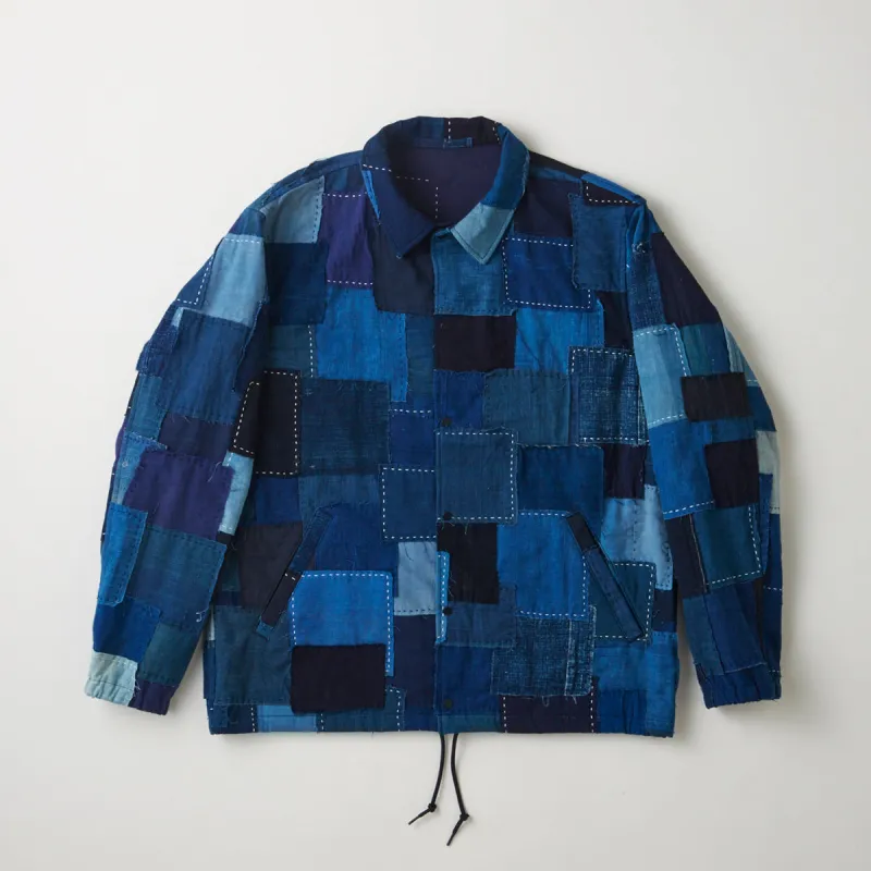 Vintage Boro Patchwork Coaches Jacket sold by Kuon