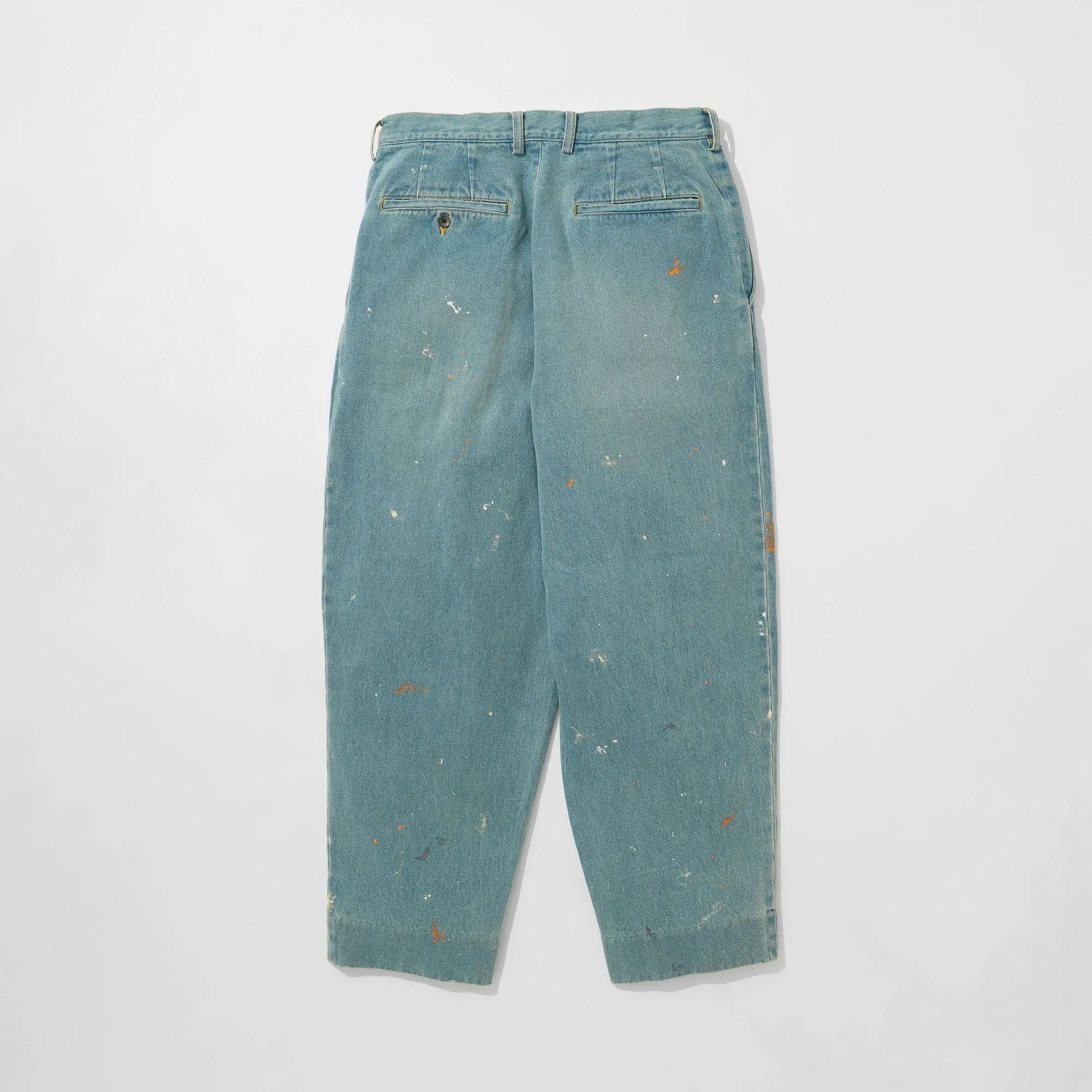 Denim Tapered Trousers (Paint-Splattered) sold by Kuon product image thumbnail 5