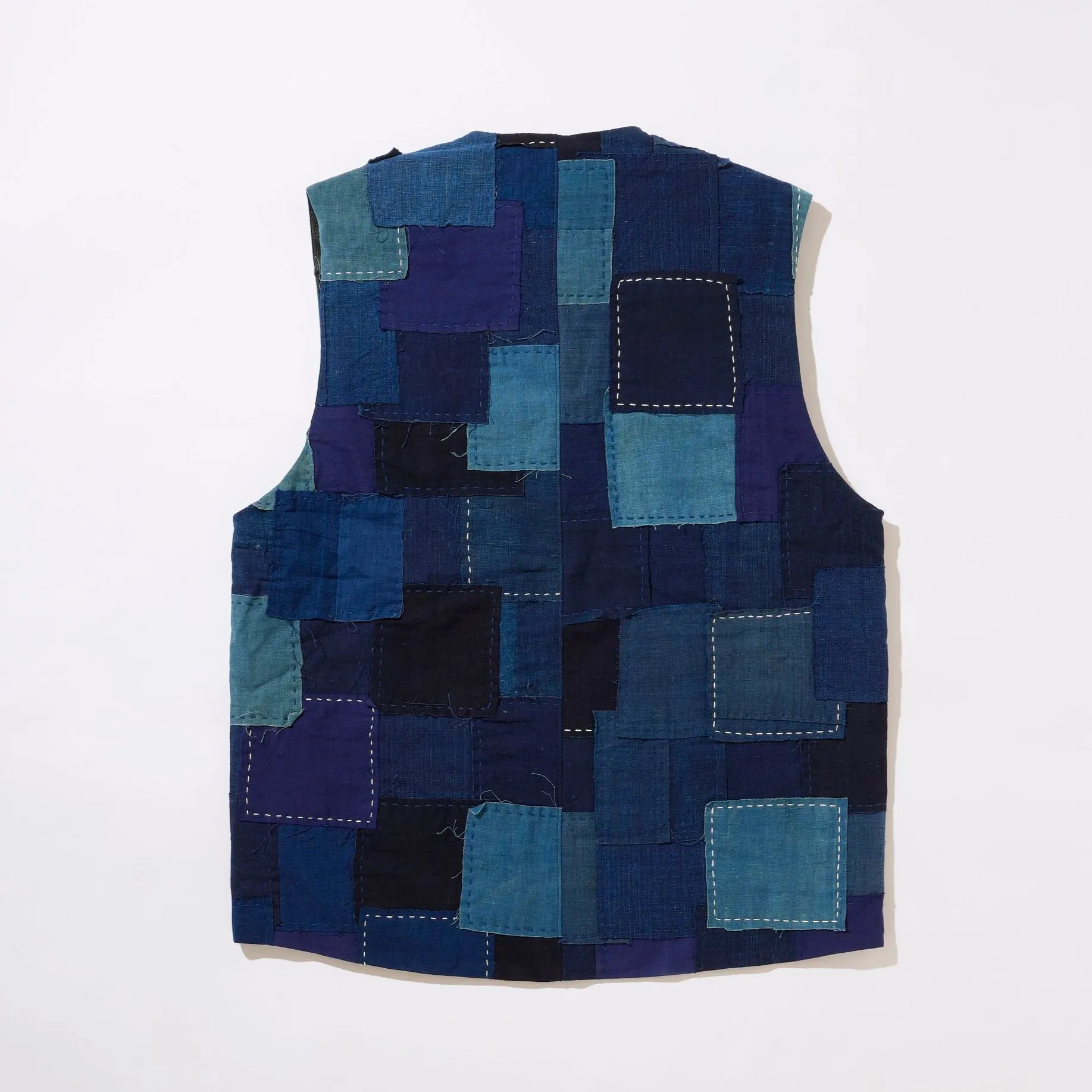 Vintage Boro Patchwork Vest sold by Kuon product image thumbnail 2