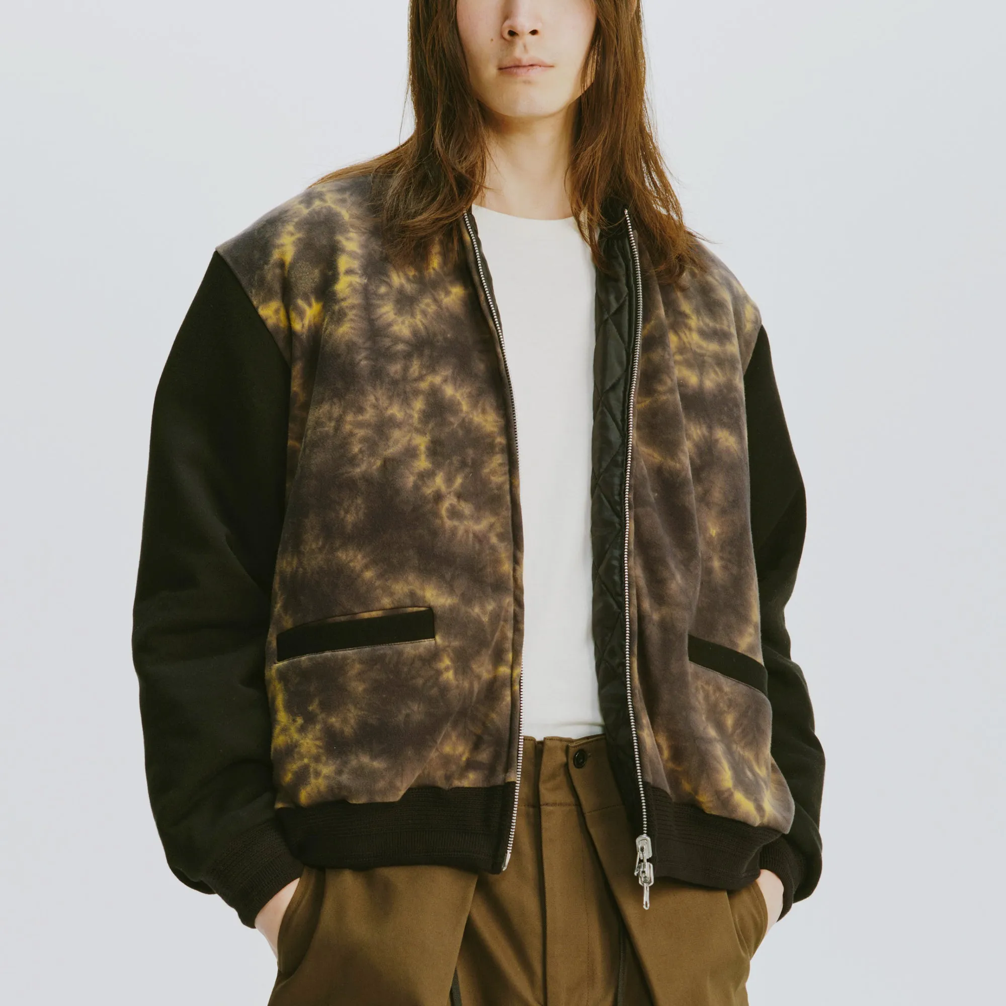 Arimatsu Shibori Knit Jacket sold by Kuon