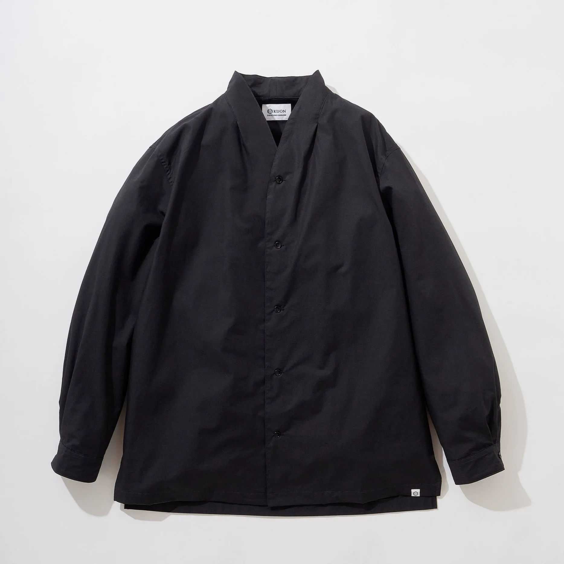 Cotton Poplin Kimono Collar Shirt sold by Kuon product image thumbnail 2