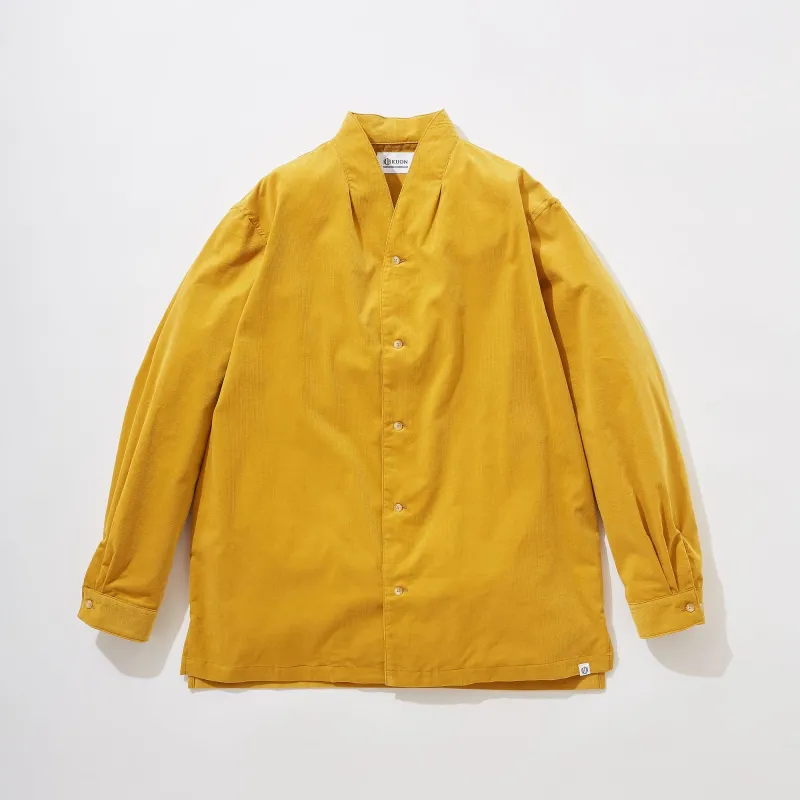 Corduroy Kimono Collar Shirt sold by Kuon