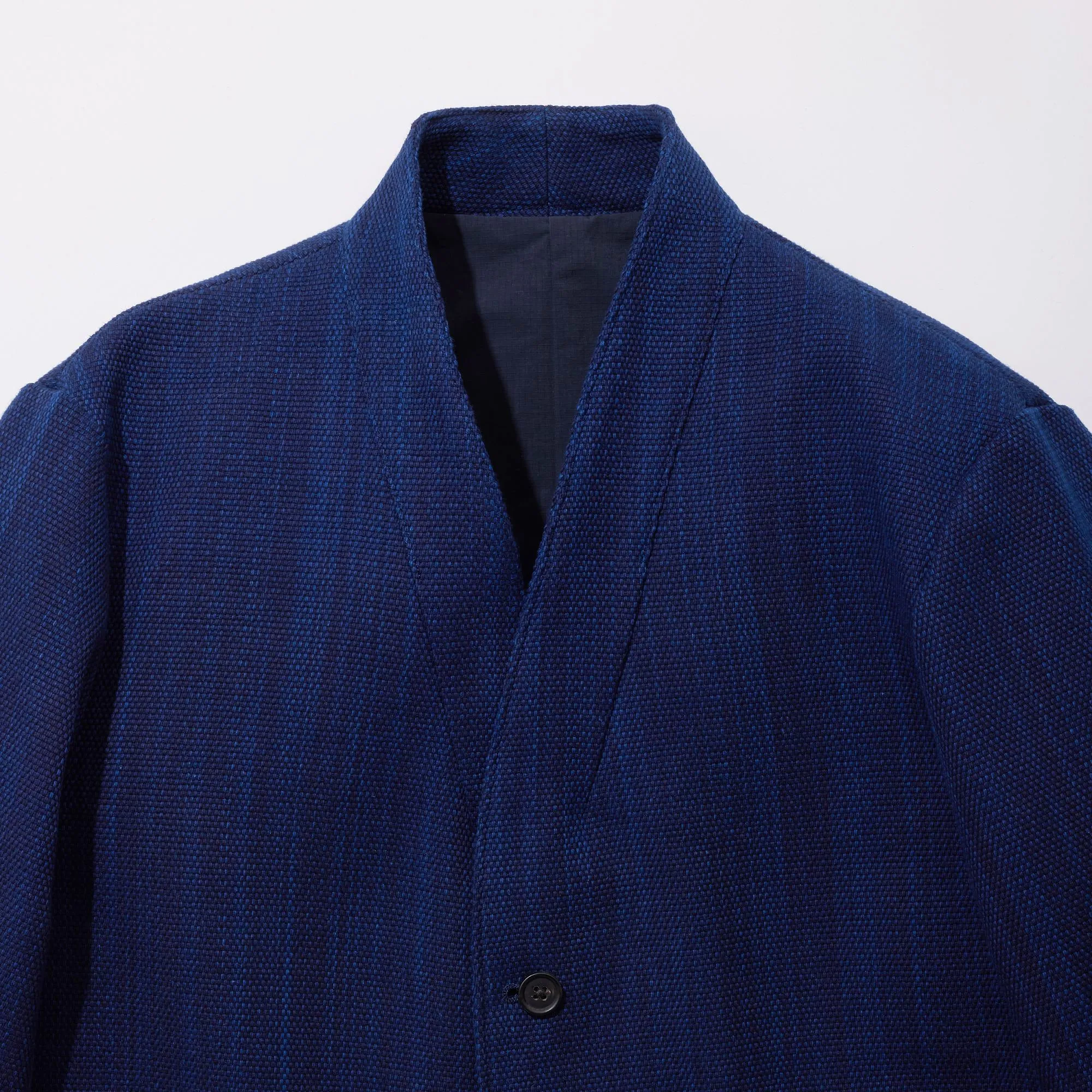 Aizome Sashiko Kimono Collar Blazer sold by Kuon product image thumbnail 4